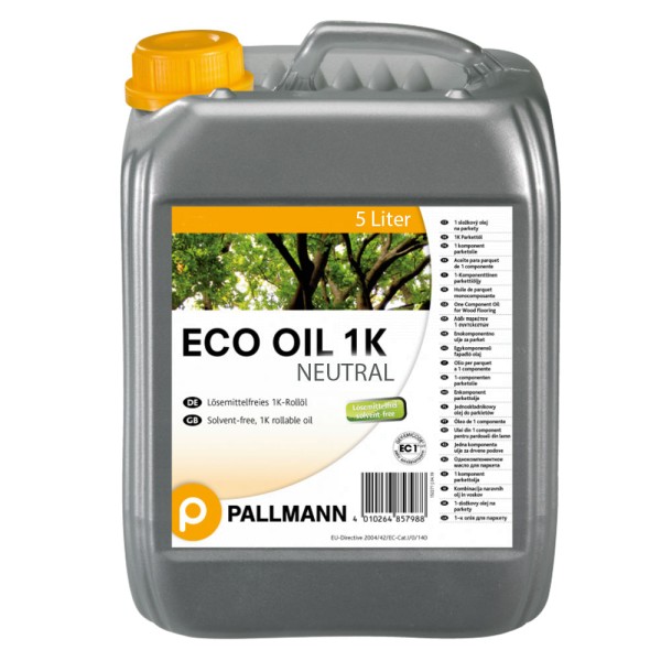 Pallmann Eco Oil NEUTRAL 1K Parkett Rollöl 5 Liter auf Bodenchemie.de