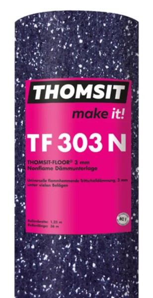 TF 303 N THOMSIT-FLOOR® Nonflamable 3mm Dämmunterlage Meterware