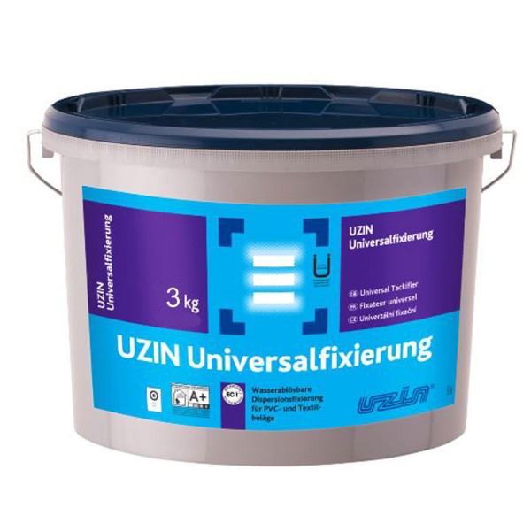 UZIN Universalfixierung 3kg wasserablösbare Dispersionsfixierung für PVC- und Textilbeläge auf Bodenchemie.de