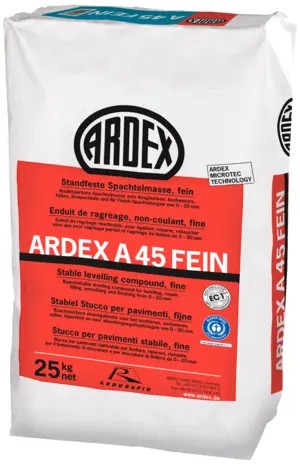 ARDEX A 45 FEIN standfeste Zementspachtelmasse 25kg